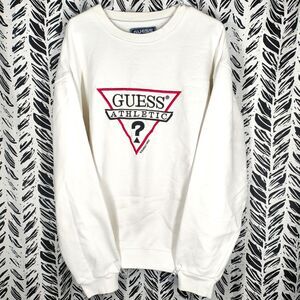 Vintage GUESS Athletic Sweatshirt Embroidered Logo 1997 Guess Sport USA